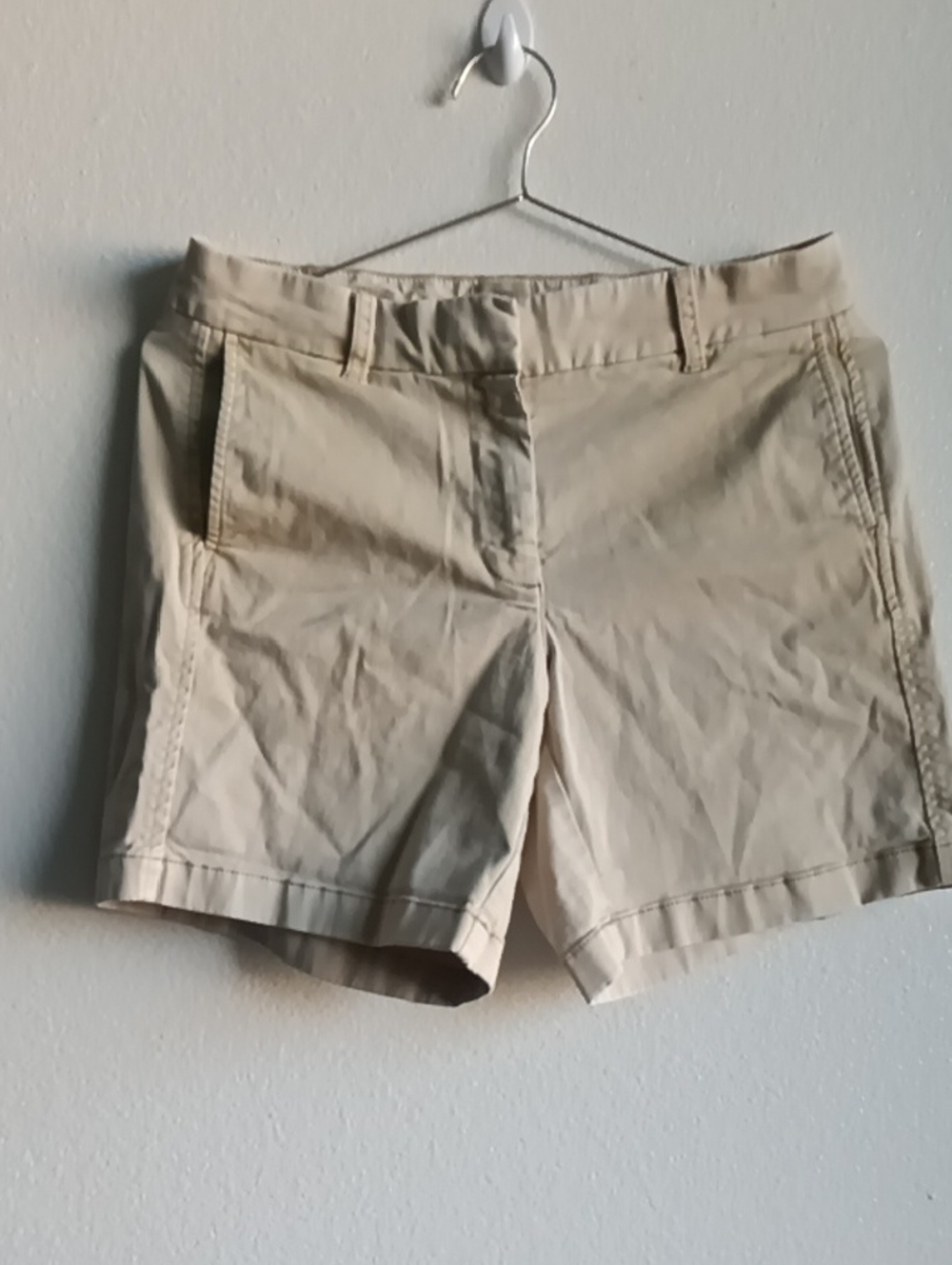 J. Crew Light Beige Classic Bermuda Shorts